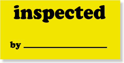 Inspected by QC Labels