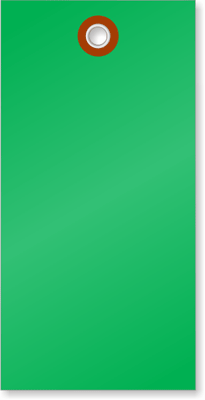 Green Tyvek Shipping Tags