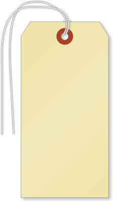 Manila 10-point Cardstock Tags (with looped strings)