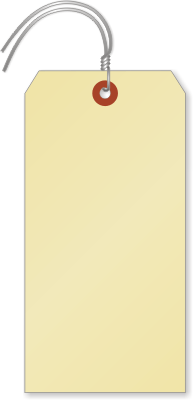 Manila 10-point Cardstock Tags (with pre-attached wires)