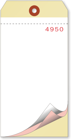 3-Part Sequentially Numbered Tag (fill-in)