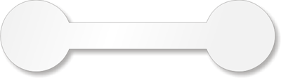 White Tyvek Jewelry Ring Label, Large label