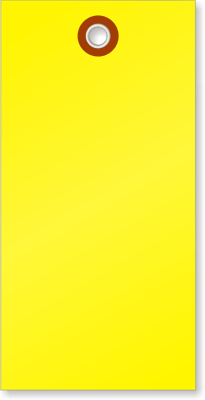 Yellow Tyvek Shipping Tags