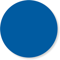 Blue Color Coded Label