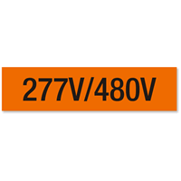 Voltage Marker Label, Large, 1 Card/Pack