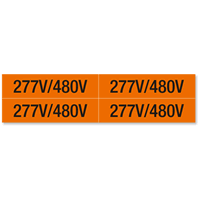 Voltage Marker Label, Medium, 1 Card/Pack
