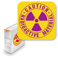 Caution Radioactive Material (with Trefoil)