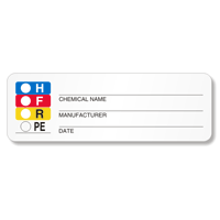 RTK Color Bar Mini Label, Chemical Name