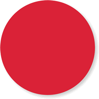 Red Color Coded Labels