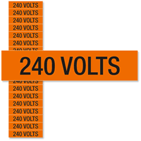 240 Volts, Small (1/2 in. x 2-1/4 in.)