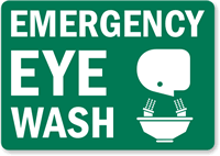 Small Emergency Eyewash Sign