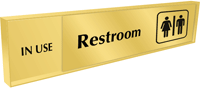 Restroom (with Graphic) - Vacant/Occupied Slider Sign