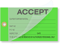 Accept Self-Laminating Tags