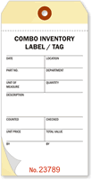 Combo Cardstock Inventory Tag