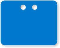 2” x 2½” Blue PVC Tags