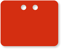 2” x 2½” Red PVC Tags