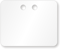 2” x 2½” White PVC Tags