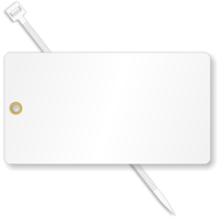 3¼” x 6” White Vinyl Tags