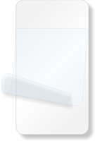 1¾” x 3¼” White Self-Laminating Labels