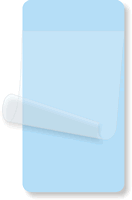 2¼” x 4¼” Light Blue Self-Laminating Label