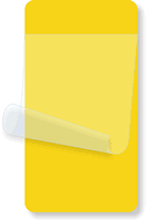 2¼” x 4¼” Yellow Self-Laminating Labels