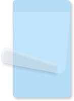 Light Blue Self-Laminating Blank Inspection Label