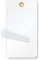 2¼” x 4¼” White Self-Laminating Tags