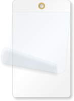 White Self-Laminating Blank Inspection Tag
