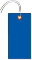 Blue Tyvek Shipping Tags (with pre-attached wires)
