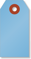 #1 (2¾ in. x 1-3/8 in.) Blue Cardstock Tags