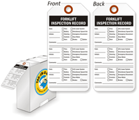 Forklift Inspection Record Tag-in-a-Box