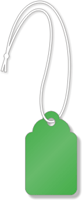 Green Merchandise Tag (with strings)