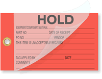 Hold Self-Laminating Tags