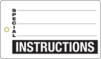 Instructions Plastic Vinyl Inspection Tag