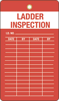 Ladder Inspection Plastic Tags