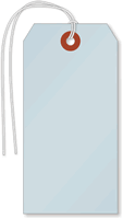 Light Blue Cardstock Tags (with strings)