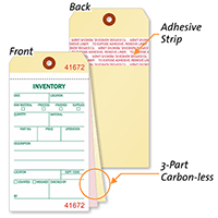 Heavy Manila Cardstock Inventory Tag Copies