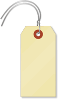 Manila 10-point Cardstock Tags (with pre-attached wires)