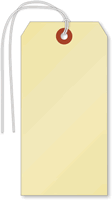 Manila 10-point Cardstock Tags (with looped strings)