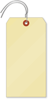Manila 10-point Cardstock Tags (with pre-attached wires)