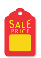 Sale Price Large, Yellow stock, No String