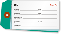 Inventory Tag - Standard OK (3 part)