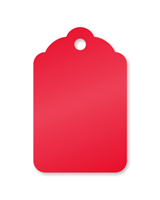 Red Merchandise Price Tag
