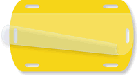 Yellow Blank Fiber Optic Cable Tag