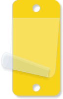 Yellow Blank Tag