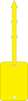 2” x 2½” Yellow Vinyl Tags
