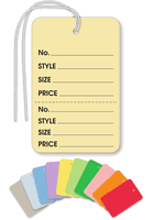 Garment Tag Large, with String