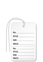 Garment Tag Small, with String