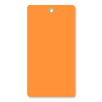 5¾ in. x 3 in. Fluorescent Orange Vinyl Tag