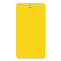 5¾ in. x 3 in. Yellow Vinyl Tags